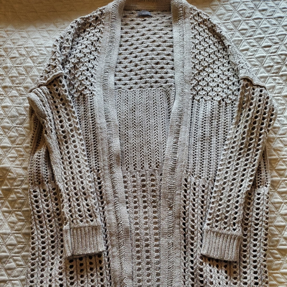 Aerie Light-Gray Cardigan
